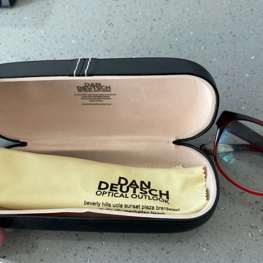 DAN DEUTSCH Optical Outlook Elvira 48 Eyeglasses Frames ONLY 53-15-135 Red
